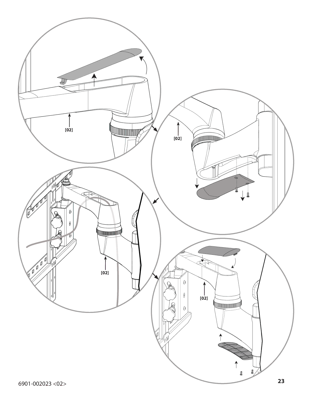 Sanus Systems VMF220-B1 important safety instructions 6901-002023 