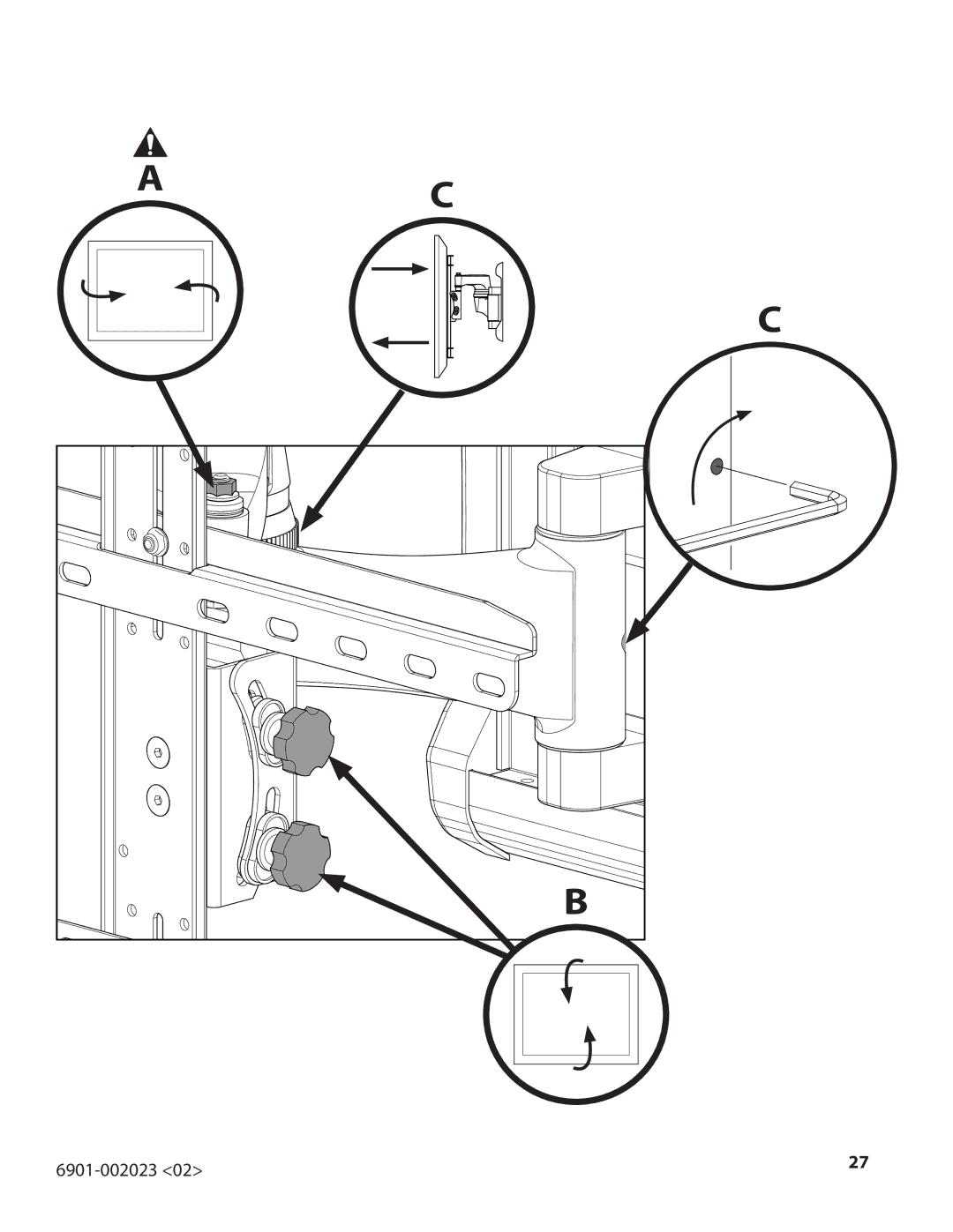 Sanus Systems VMF220-B1 important safety instructions 6901-002023 