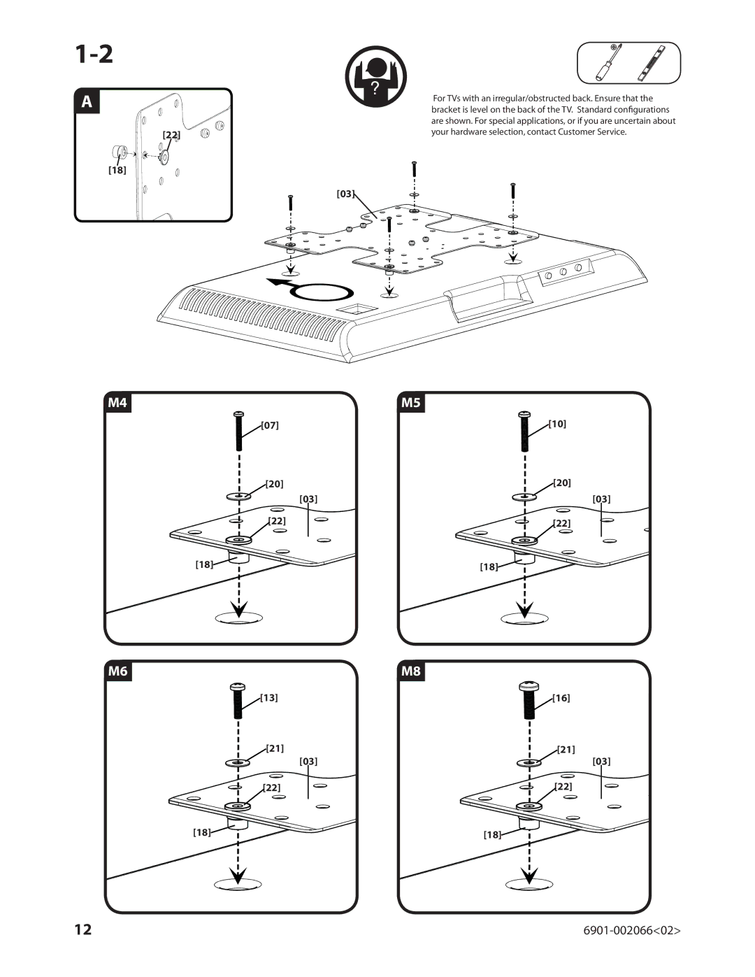 Sanus Systems VMF308 manual 6901-00206602 