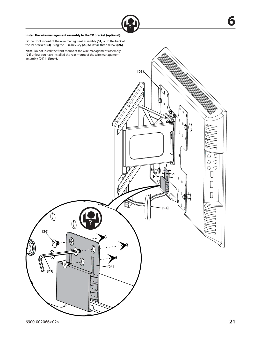 Sanus Systems VMF308 manual 6900-00206602 