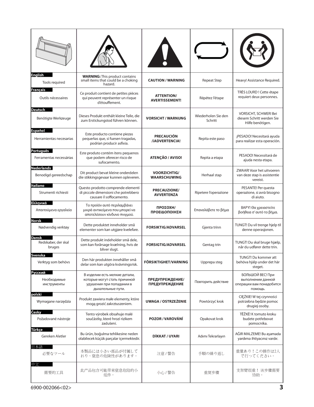 Sanus Systems VMF308 manual 6900-00206602 