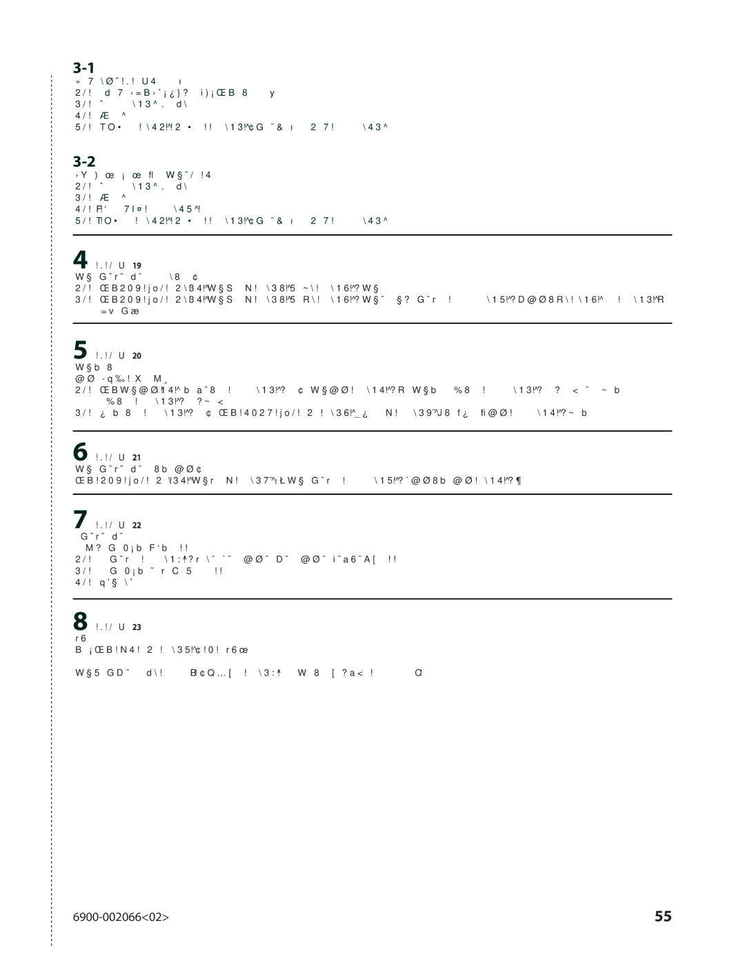 Sanus Systems VMF308 manual 参见第 21 页图表 。 