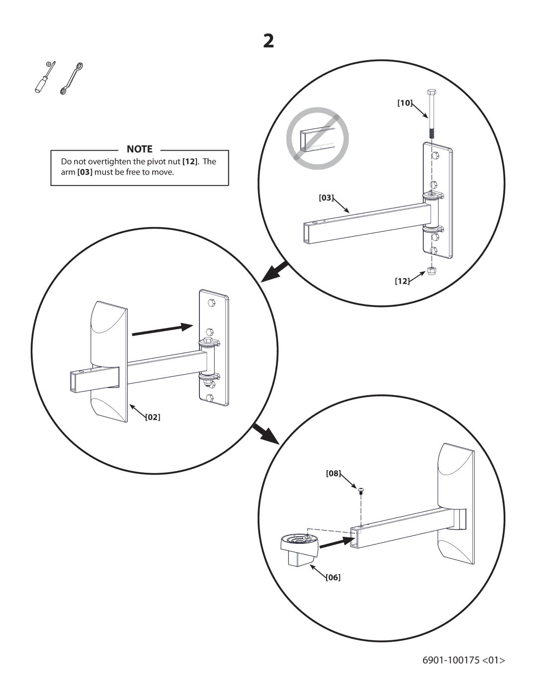 Sanus Systems VMTV important safety instructions 6901-100175 