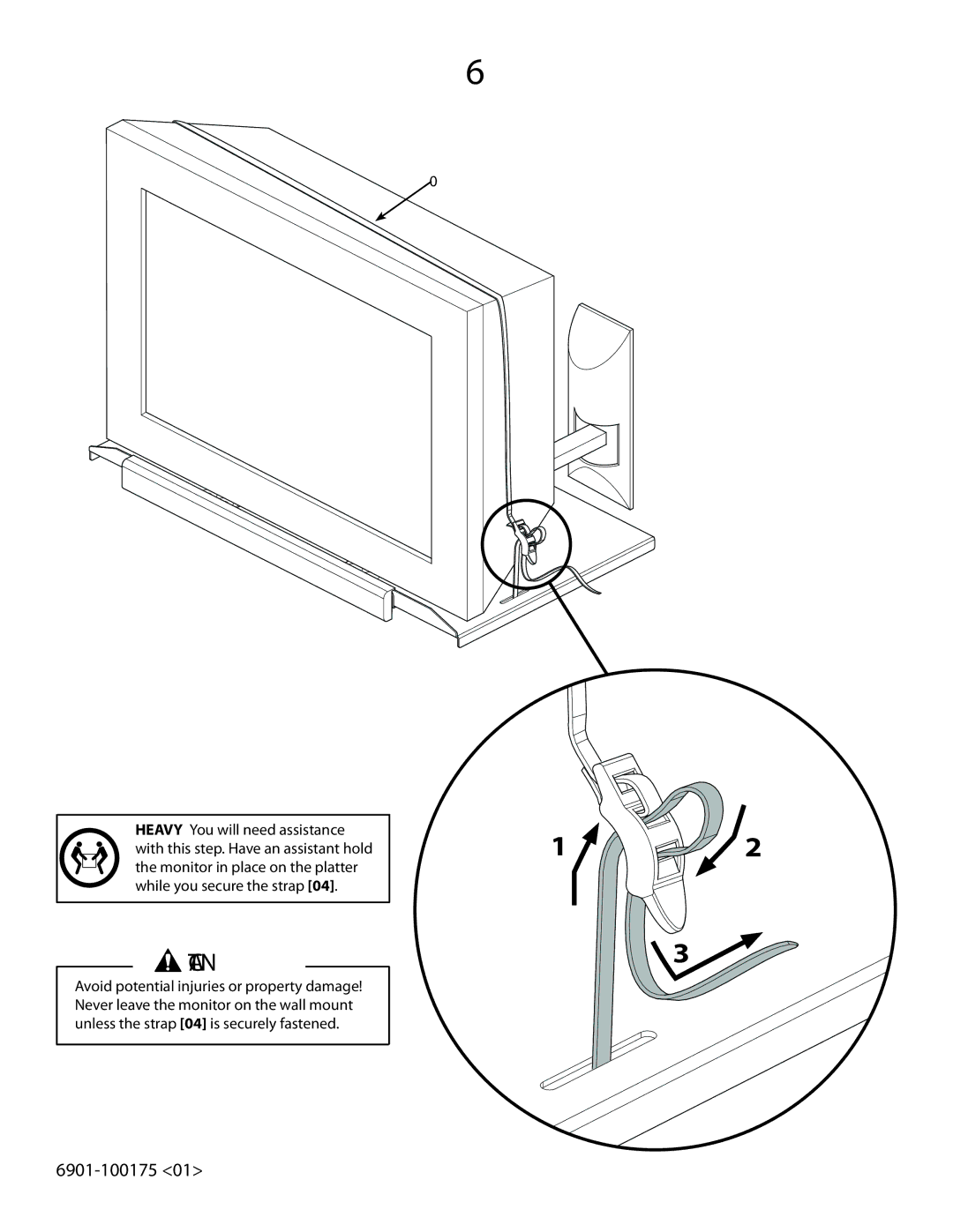 Sanus Systems VMTV important safety instructions 6901-100175 