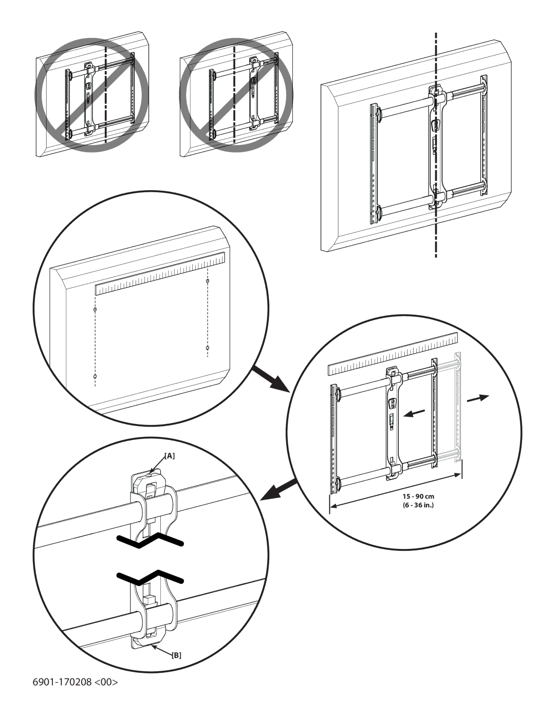 Sanus Systems XF228 important safety instructions 15 90 cm 6 36 