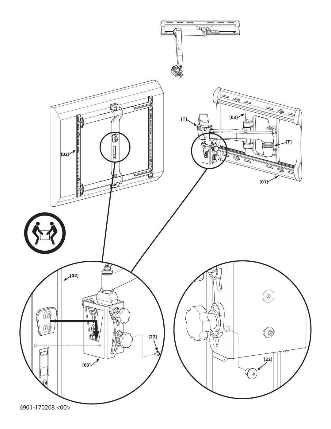 Sanus Systems XF228 important safety instructions 6901-170208 