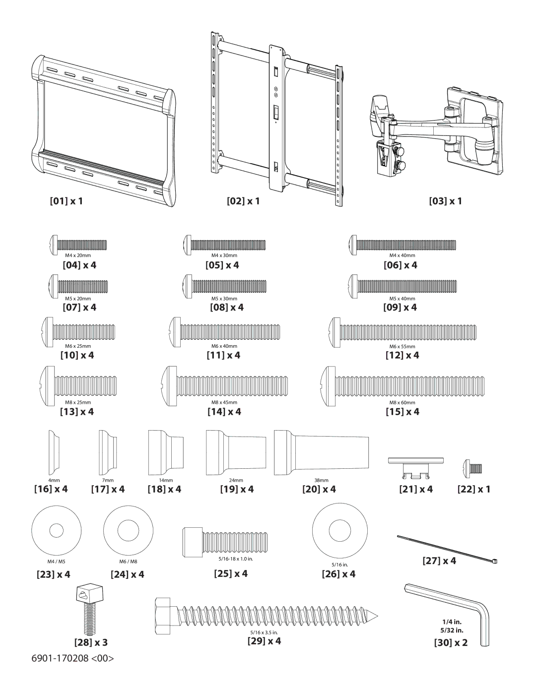 Sanus Systems XF228 important safety instructions 01 x 