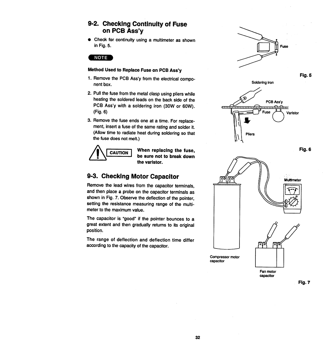 Sanyo 12KHS32 manual 