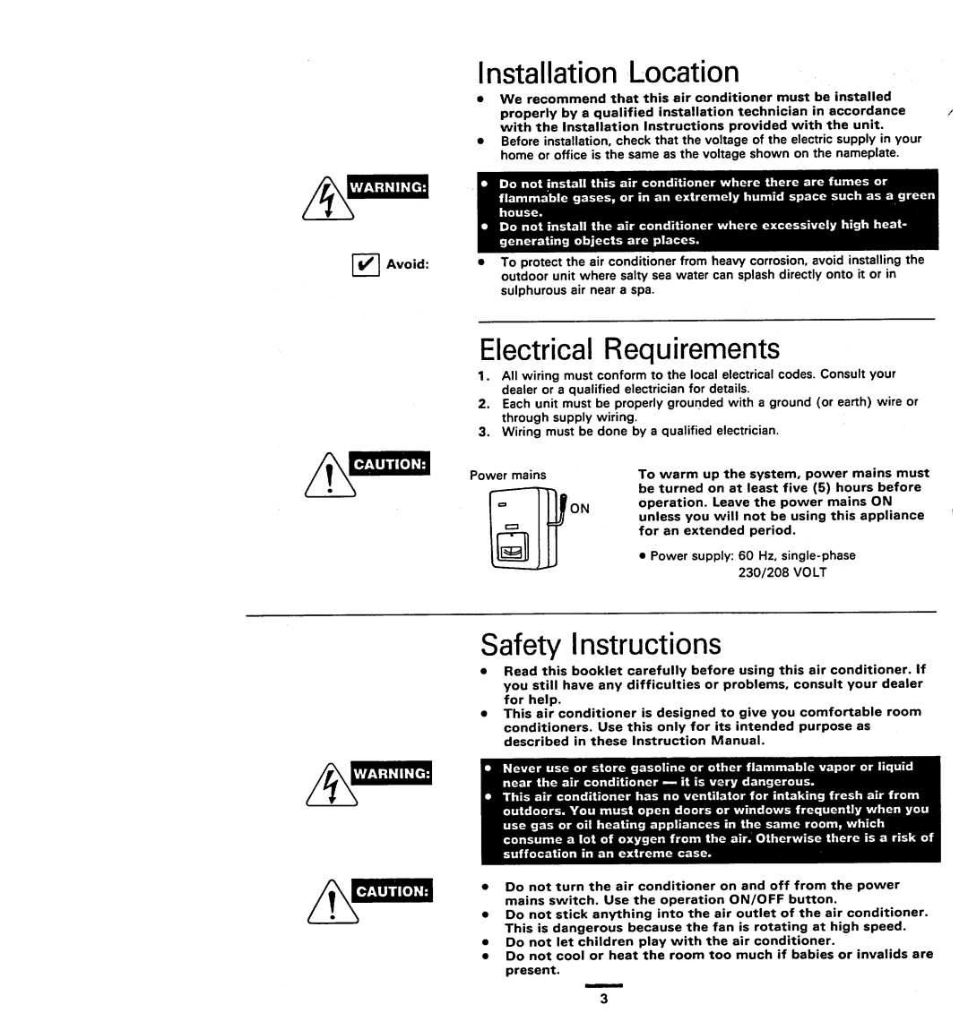 Sanyo 12KHS32 manual 