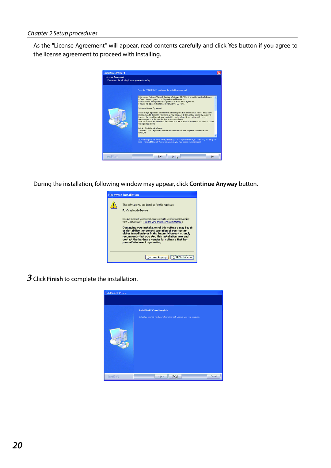 Sanyo 1AV4U19B25500 owner manual Setup procedures 