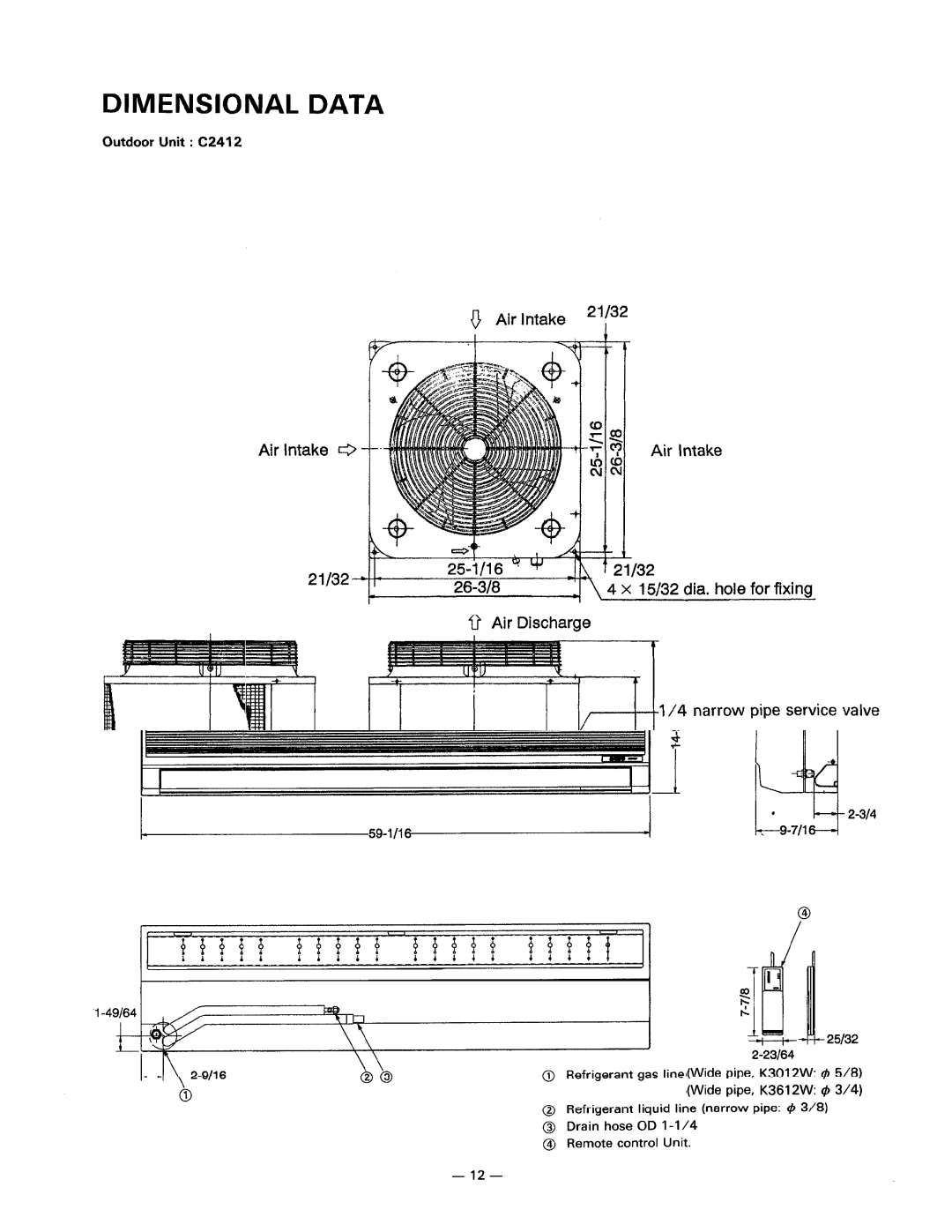 Sanyo 24K12W, 36K12W, 30K12W manual 