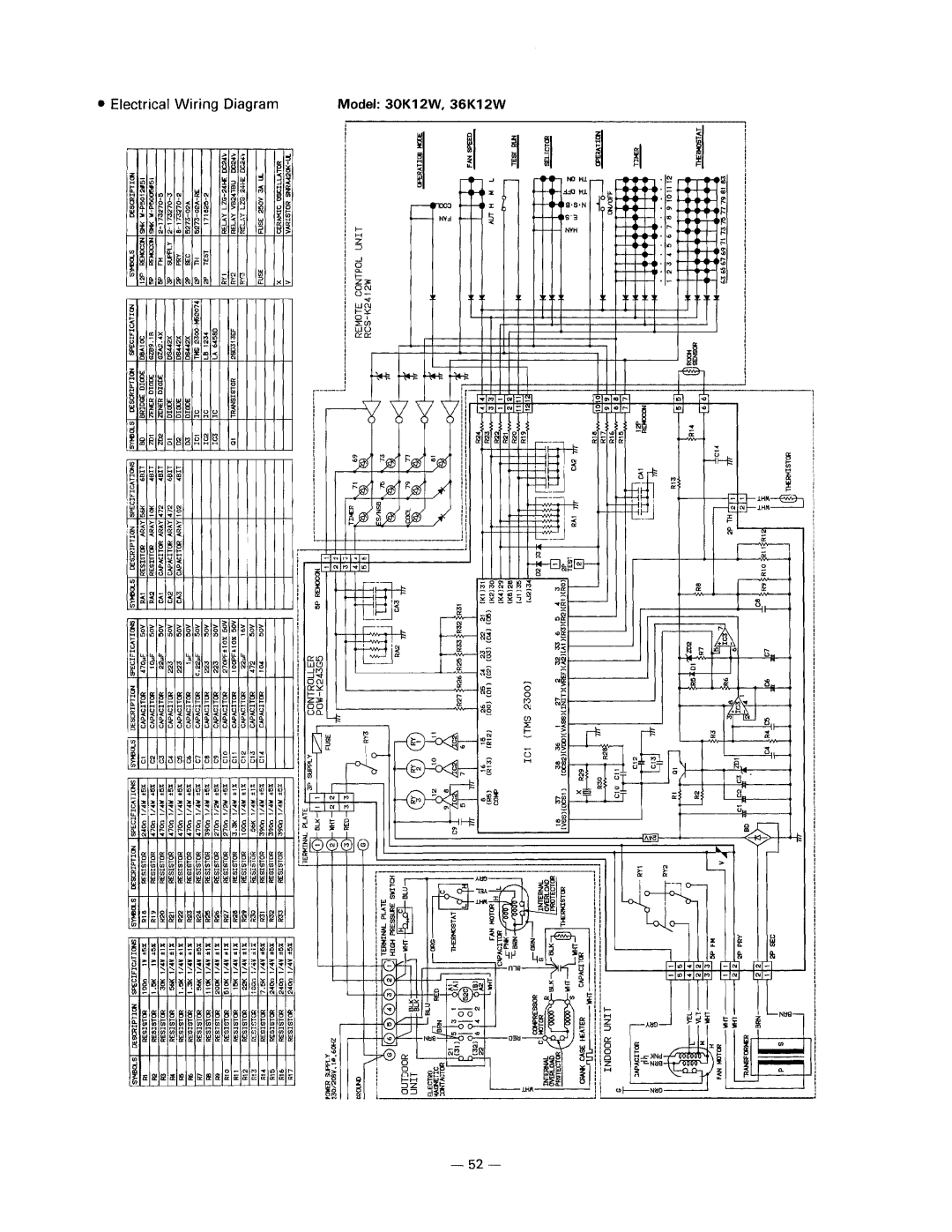 Sanyo 24K12W, 36K12W, 30K12W manual 