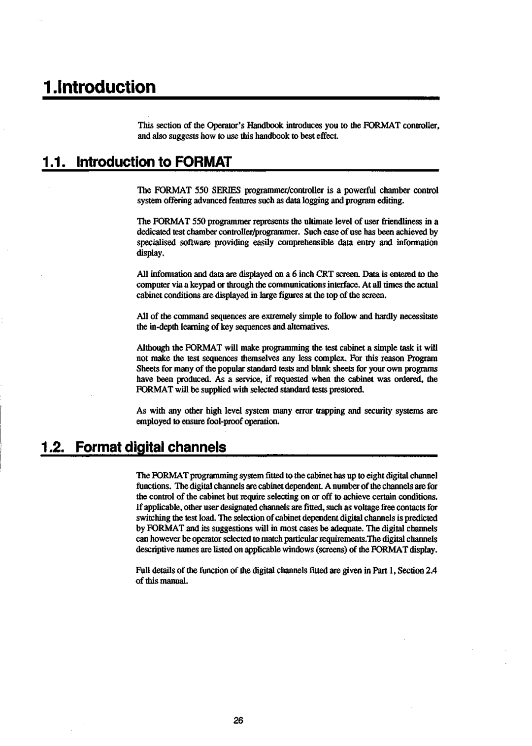 Sanyo 550 instruction manual Introduction to Format, Format digital channels 