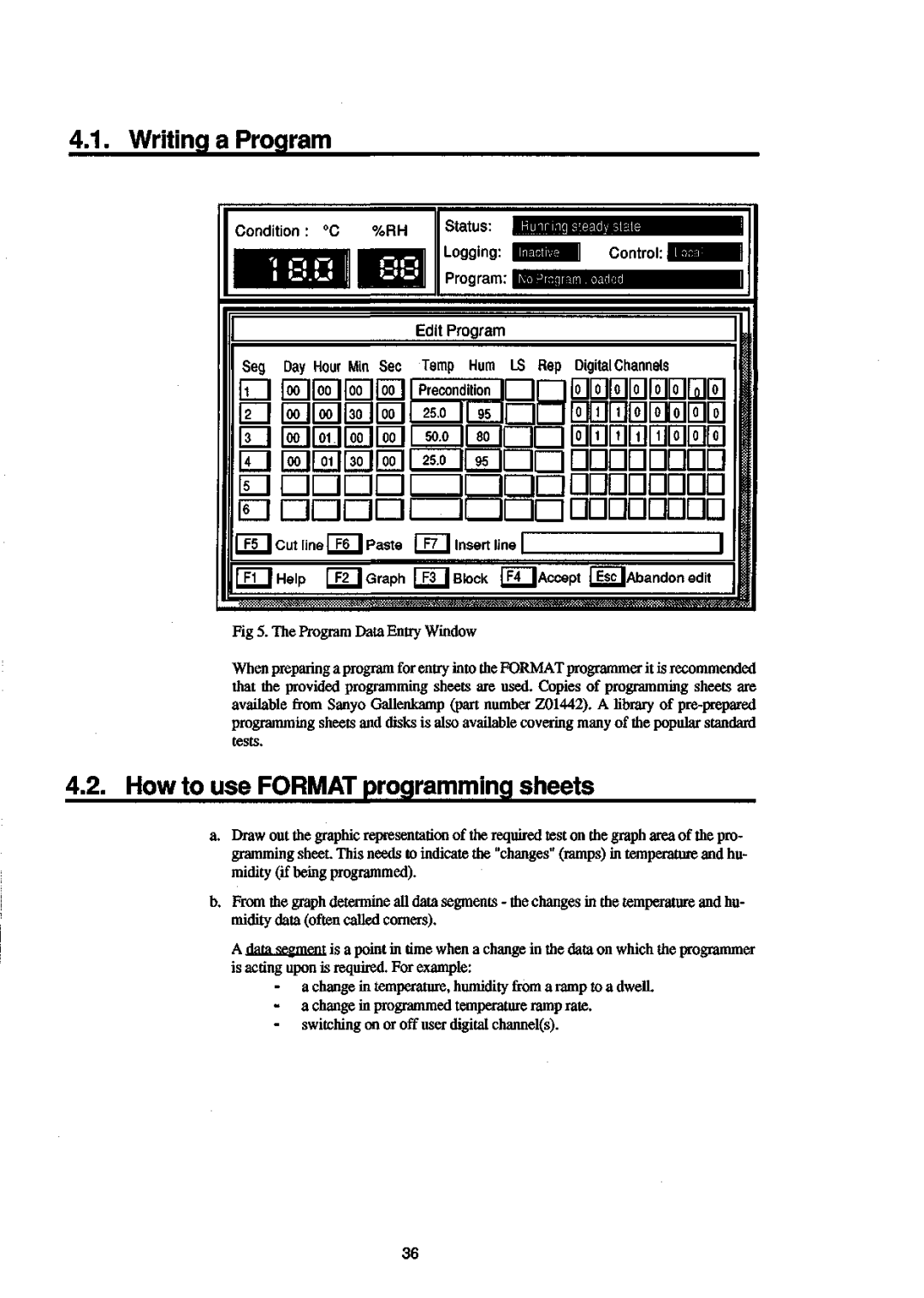 Sanyo 550 instruction manual Writing a Program, How to use Format programming sheets 