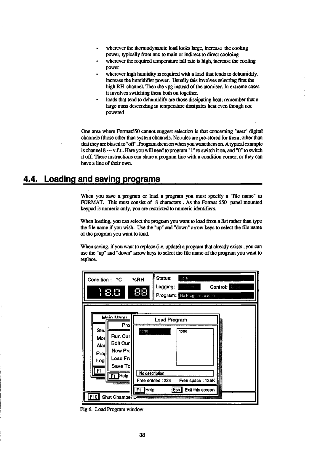 Sanyo 550 instruction manual Loading and saving programs 