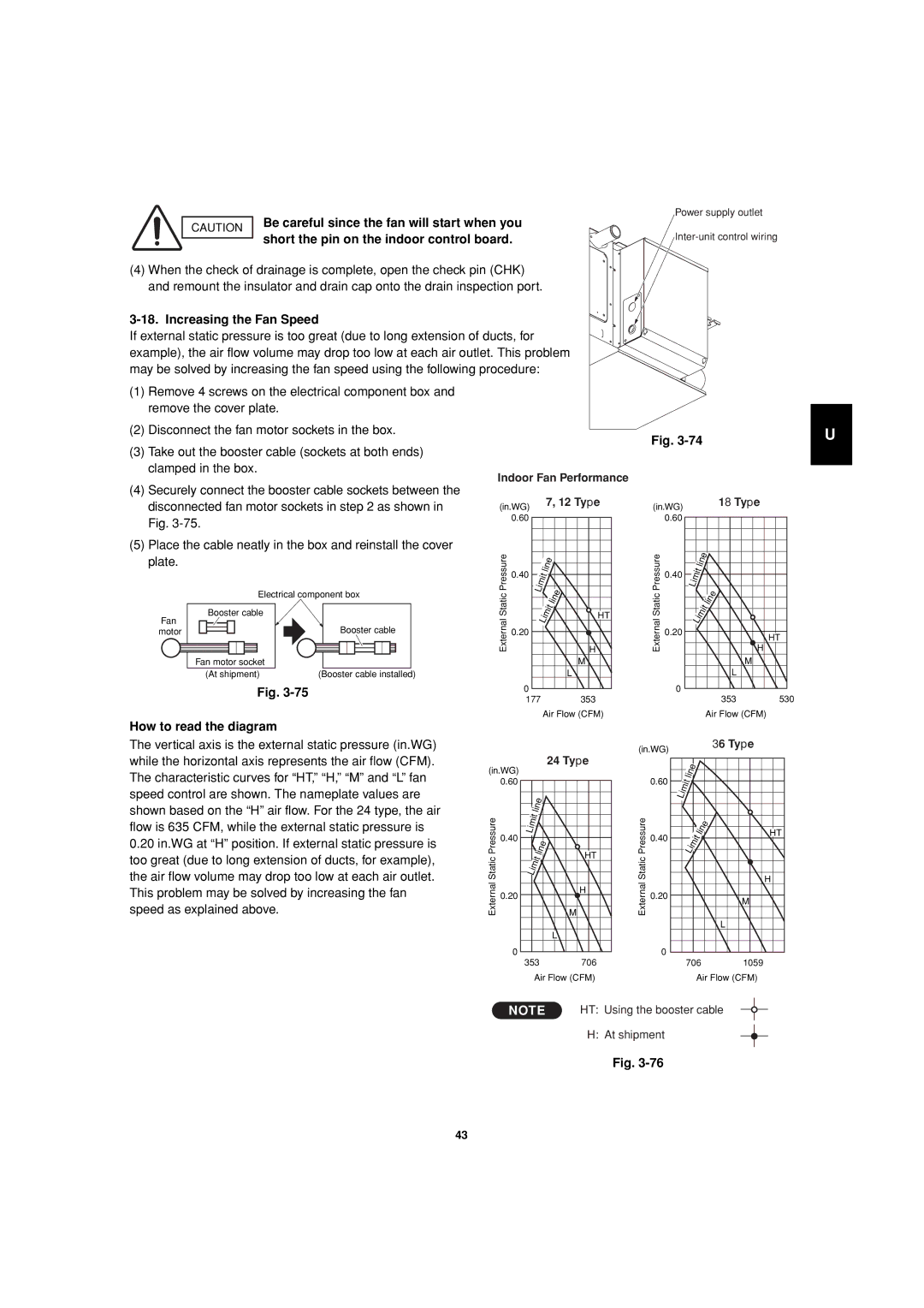 Sanyo 85464359981002 Short the pin on the indoor control board, Increasing the Fan Speed, How to read the diagram 