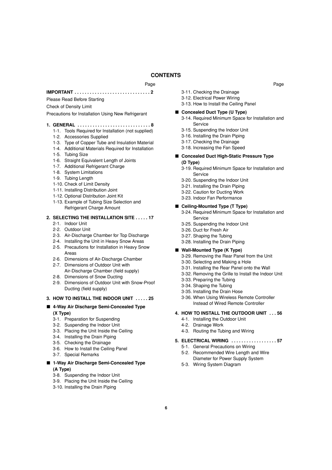 Sanyo 85464359981002 installation instructions Contents 