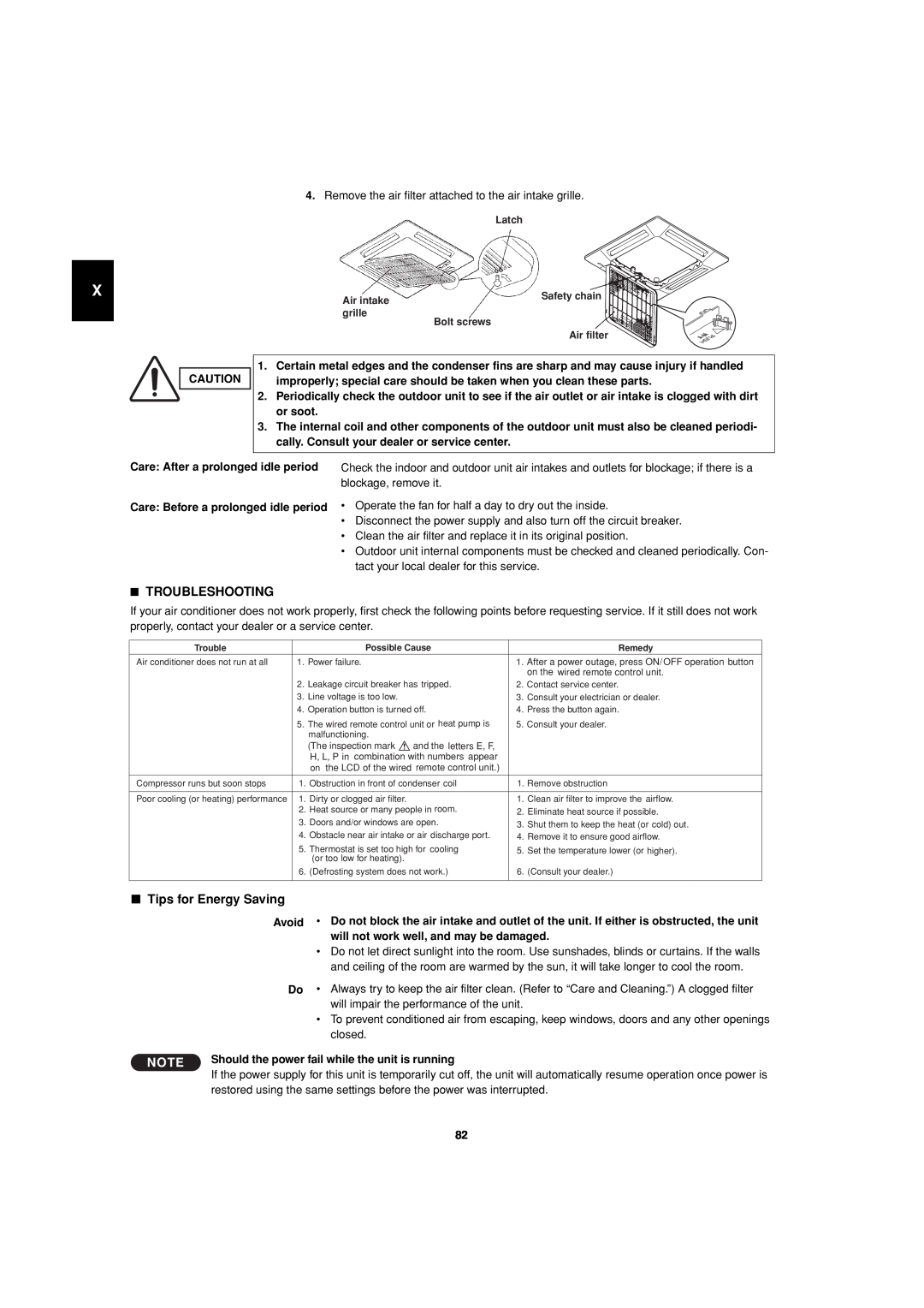 Sanyo 85464359981002 installation instructions Troubleshooting, Tips for Energy Saving 