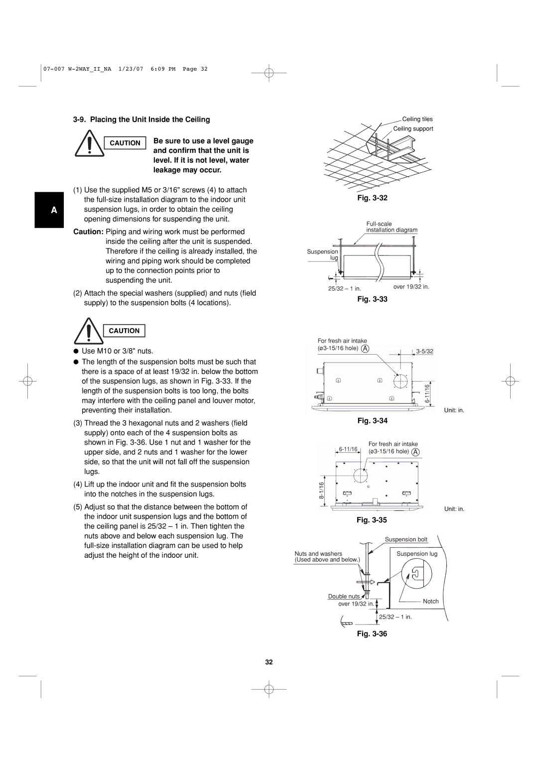 Sanyo 85464359982001 installation instructions Full-scale Installation diagram Suspension lug 25/32 1 