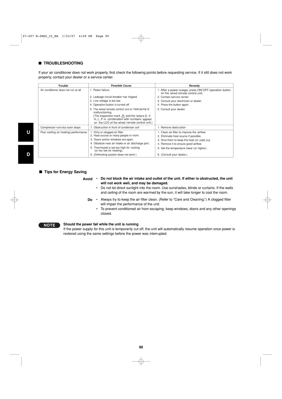 Sanyo 85464359982001 installation instructions Troubleshooting 