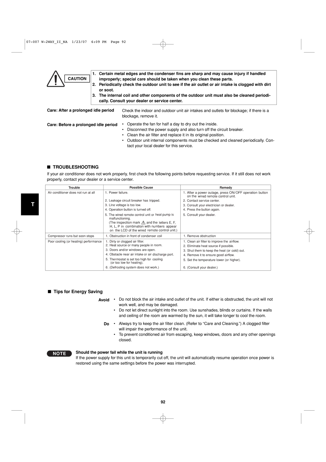 Sanyo 85464359982001 installation instructions Or soot 