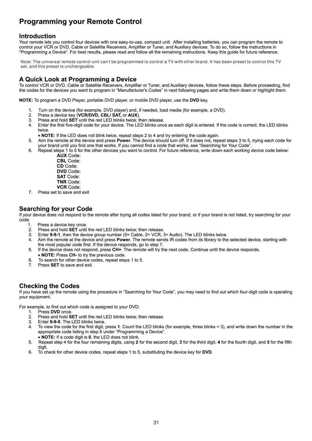 Sanyo AVL-263, AVL-323, AVL-321 instruction manual 