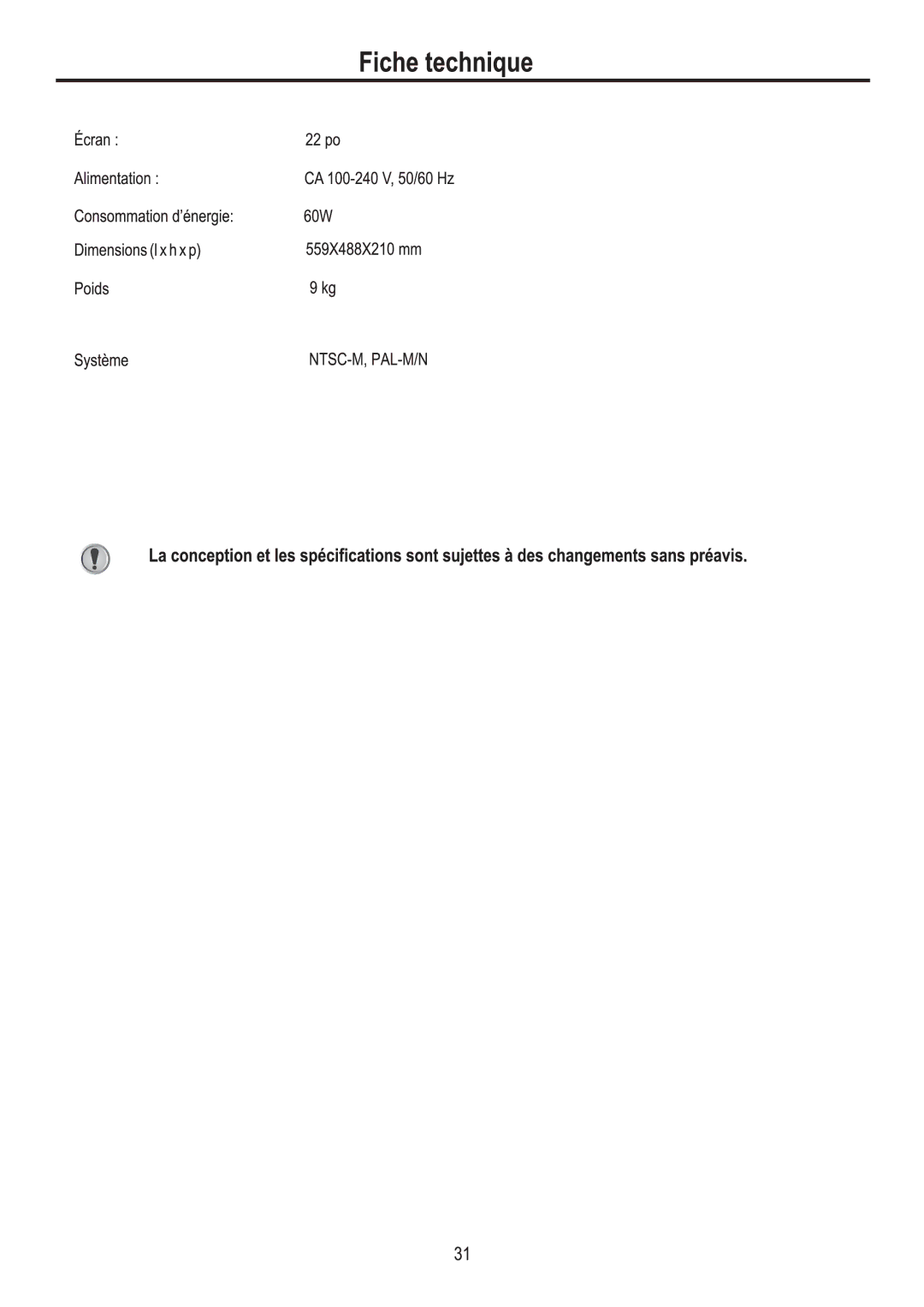 Sanyo AVL224 manual 