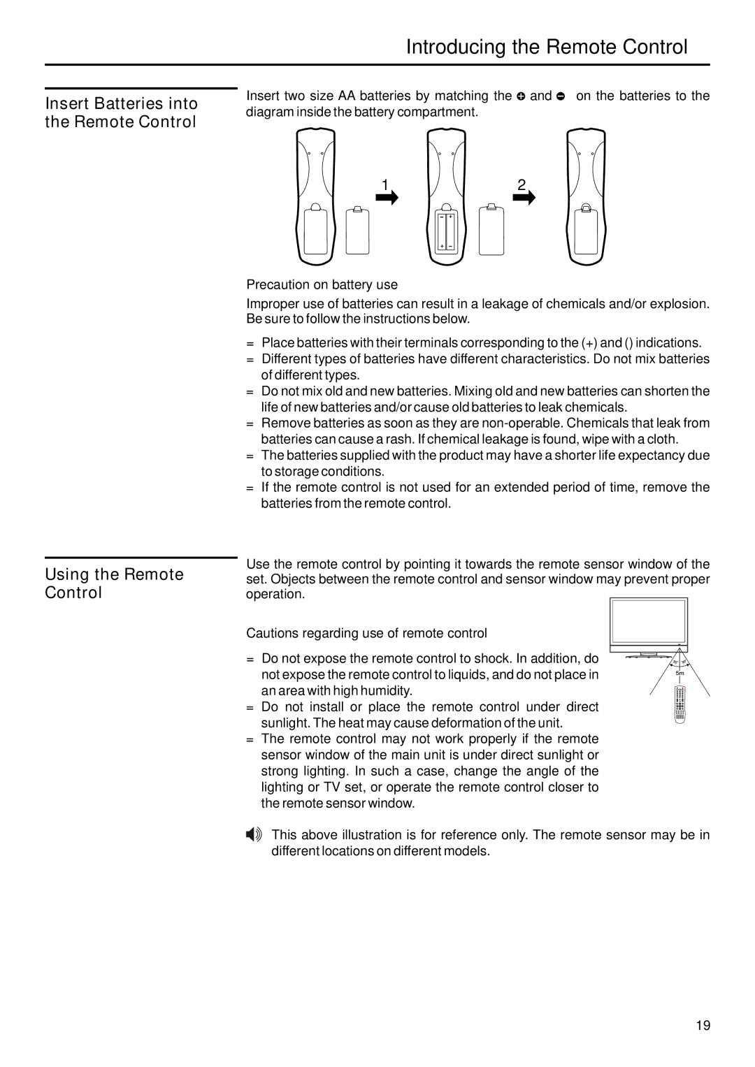 Sanyo AVP-429 instruction manual Introducing the Remote Control 