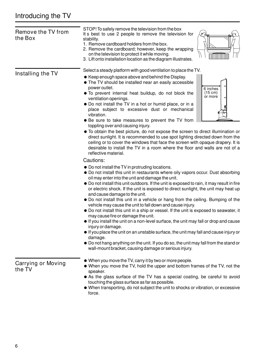 Sanyo AVP-429 instruction manual Introducing the TV, =To prevent internal heat buildup, do not block, Ventilation openings 