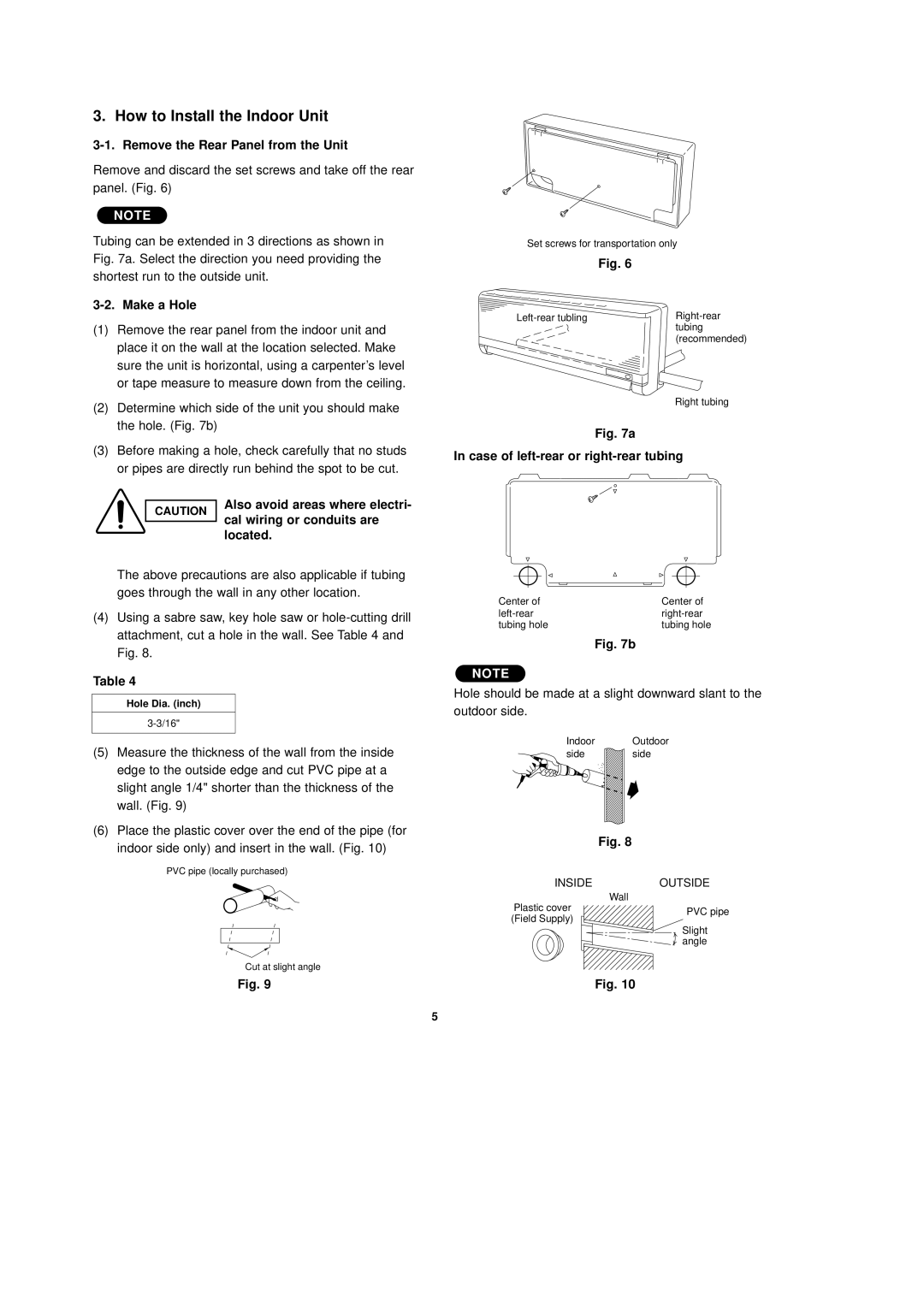 Sanyo C2432, CL2432 installation instructions How to Install the Indoor Unit 