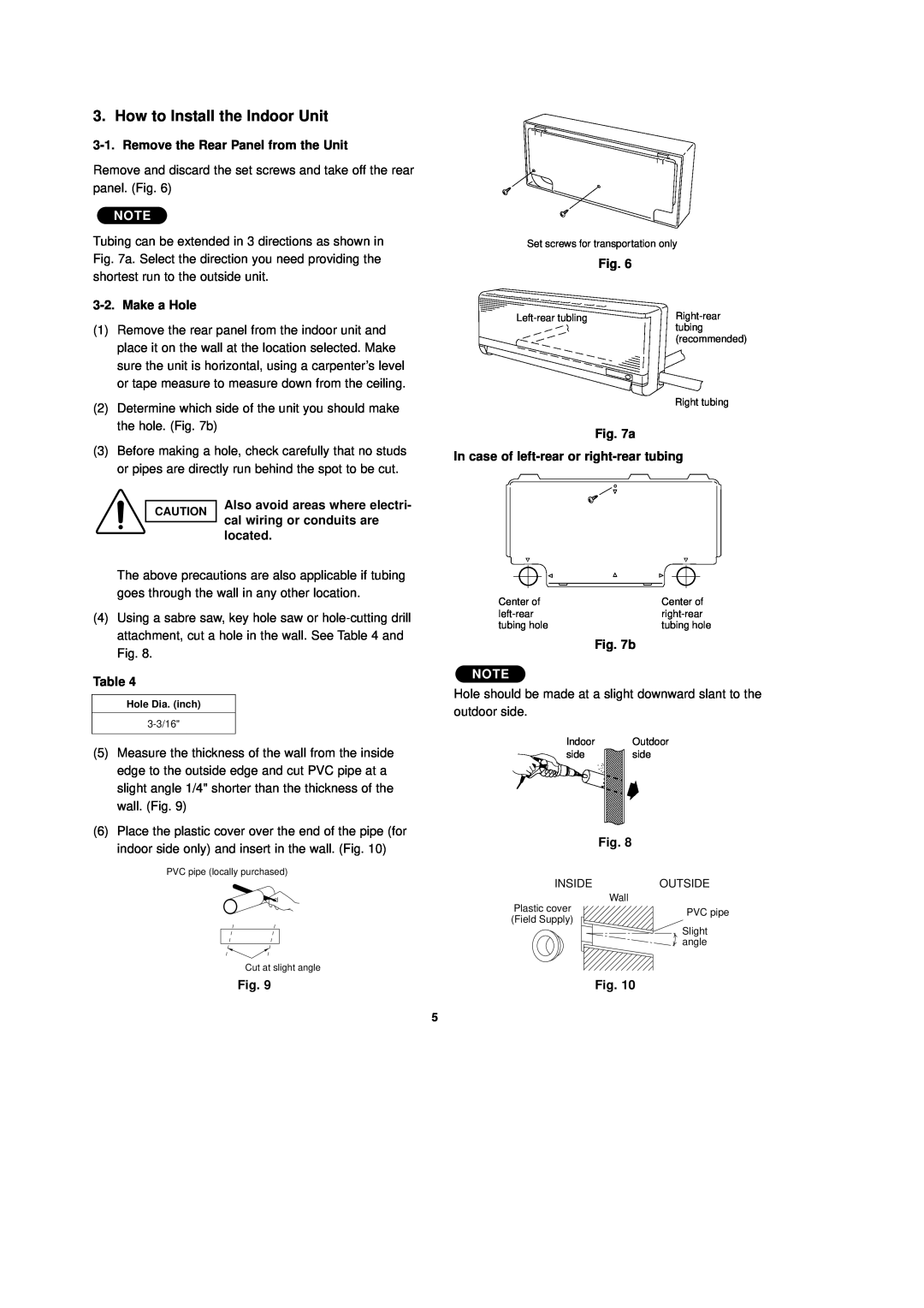 Sanyo C2432, CL2432 installation instructions How to Install the Indoor Unit 