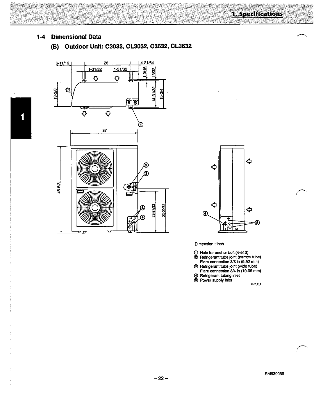 Sanyo CL3632, C3032, C3632, CL3032 manual 