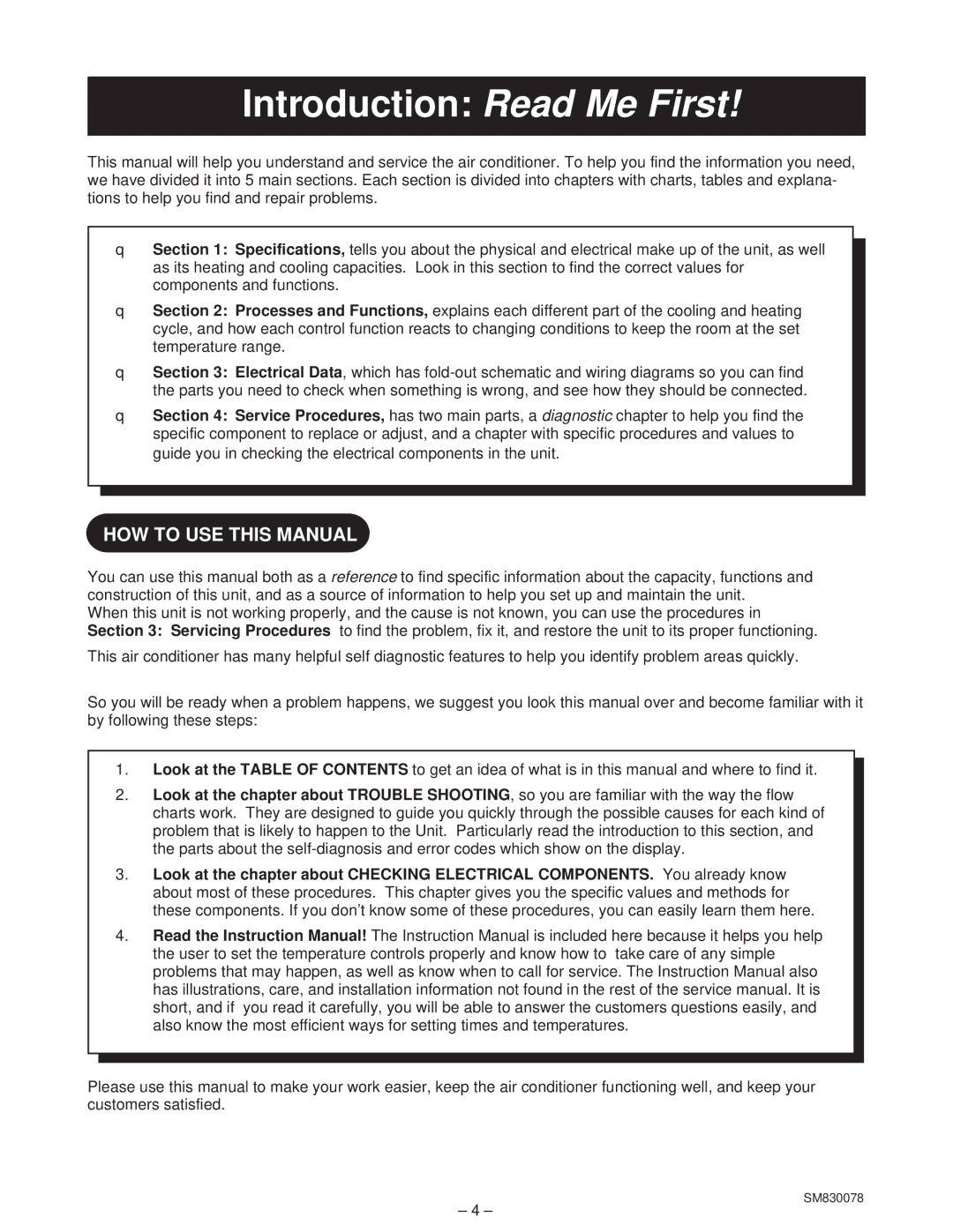 Sanyo C4232, CL4232 service manual Introduction Read Me First 