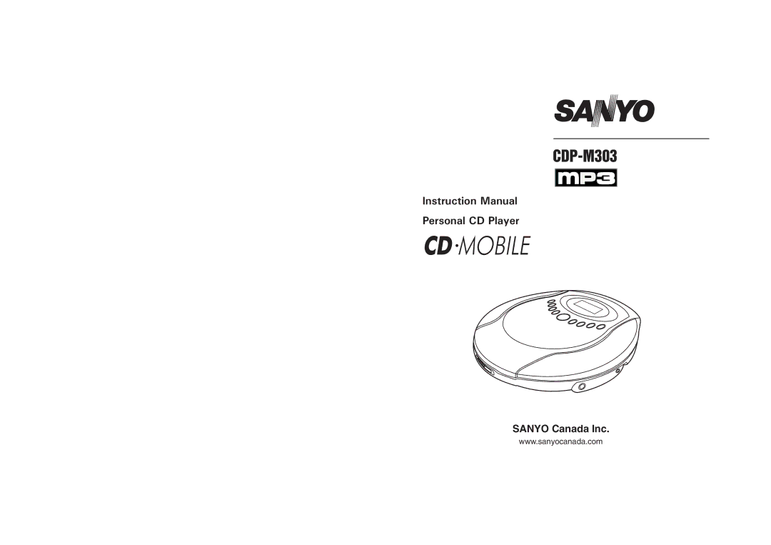 Sanyo CDP-M303 instruction manual CD Mobile 