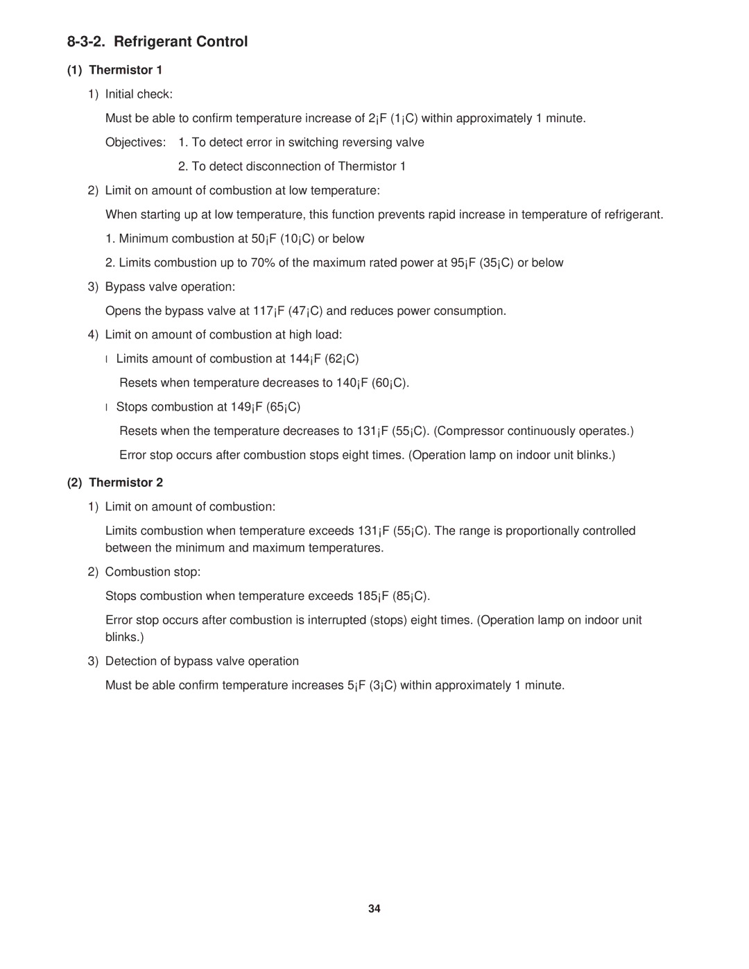 Sanyo CG1411, KGS1411 service manual Refrigerant Control, Thermistor 