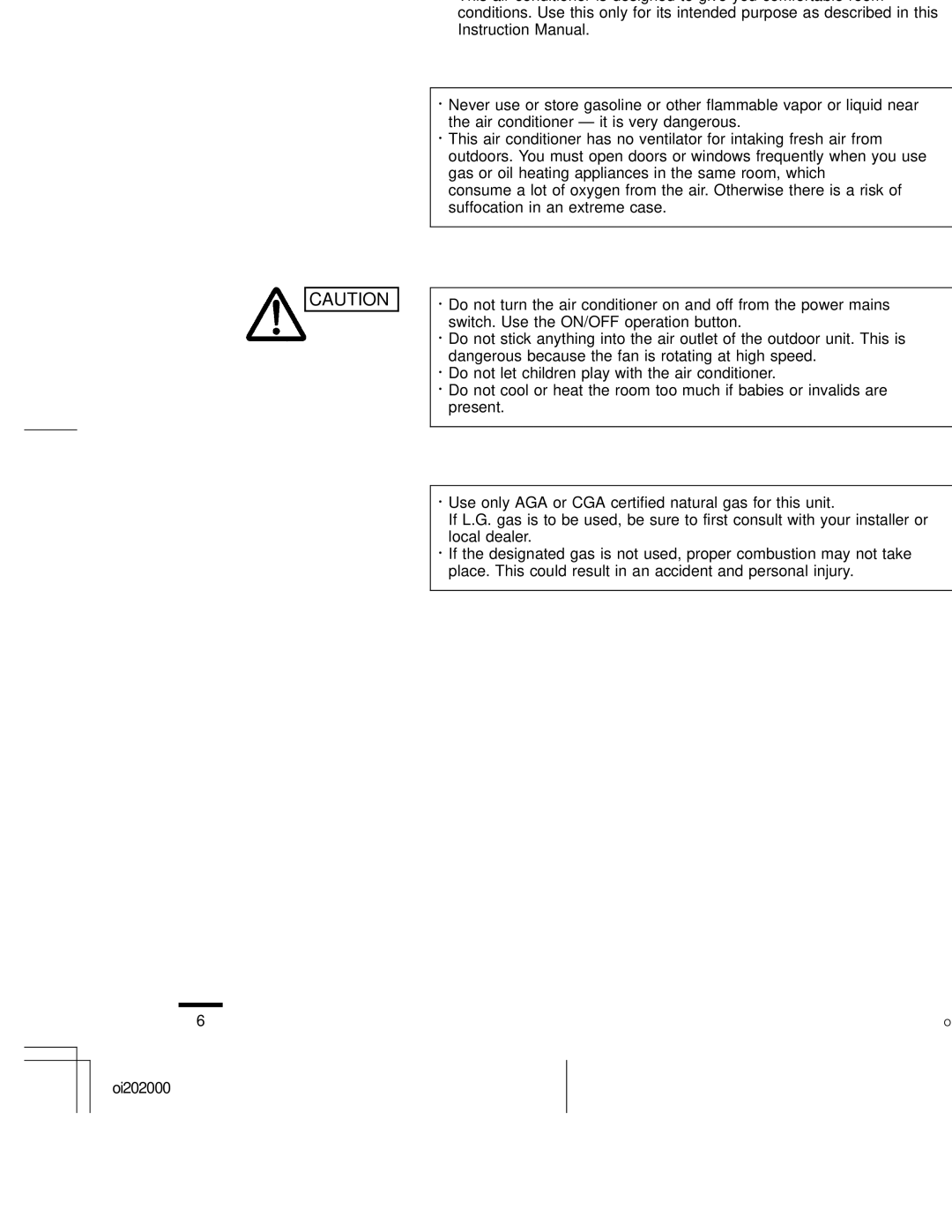 Sanyo CG1411, KGS1411 service manual Safety Instructions 