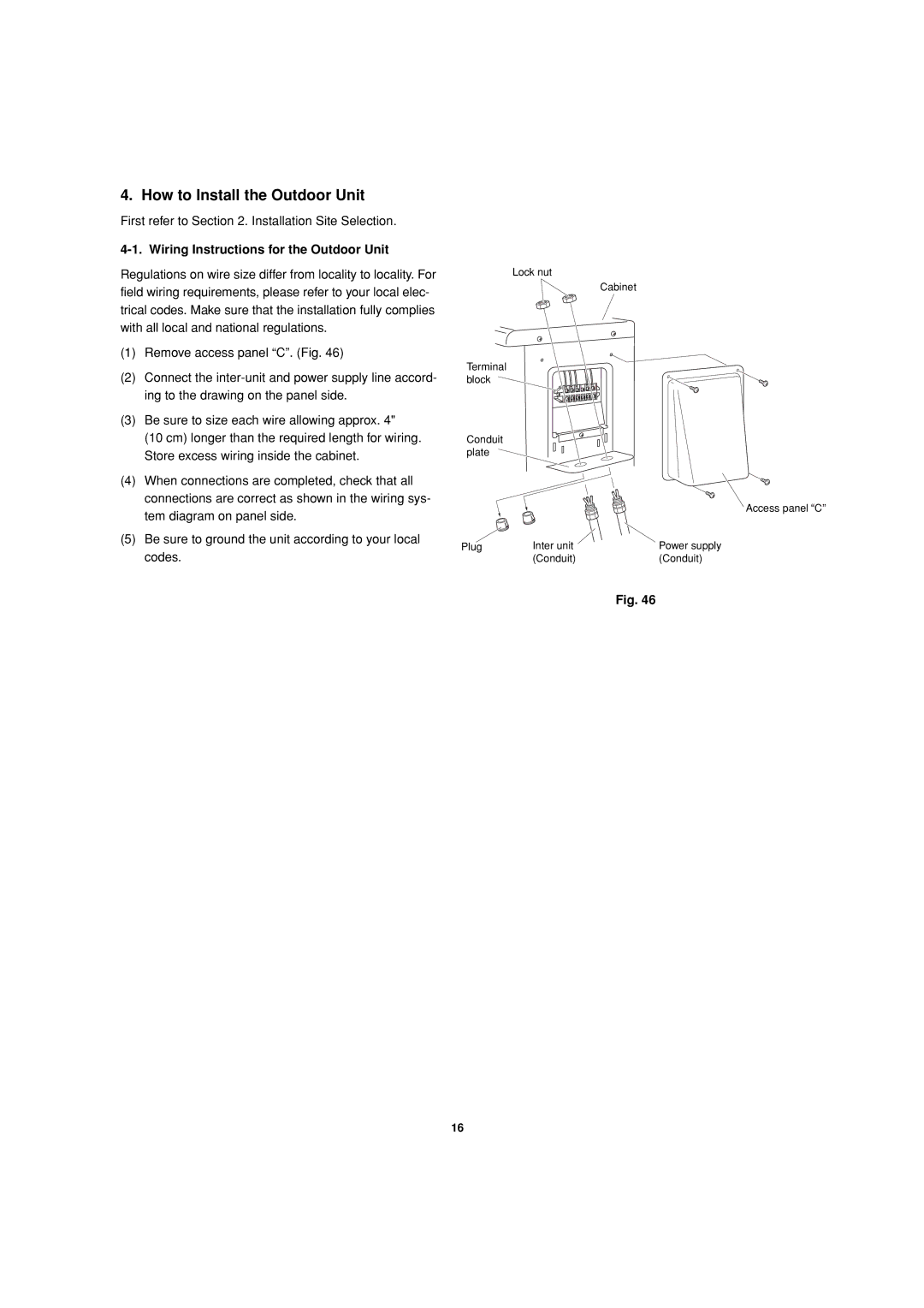 Sanyo CH2472, CH1872 service manual How to Install the Outdoor Unit, First refer to . Installation Site Selection 