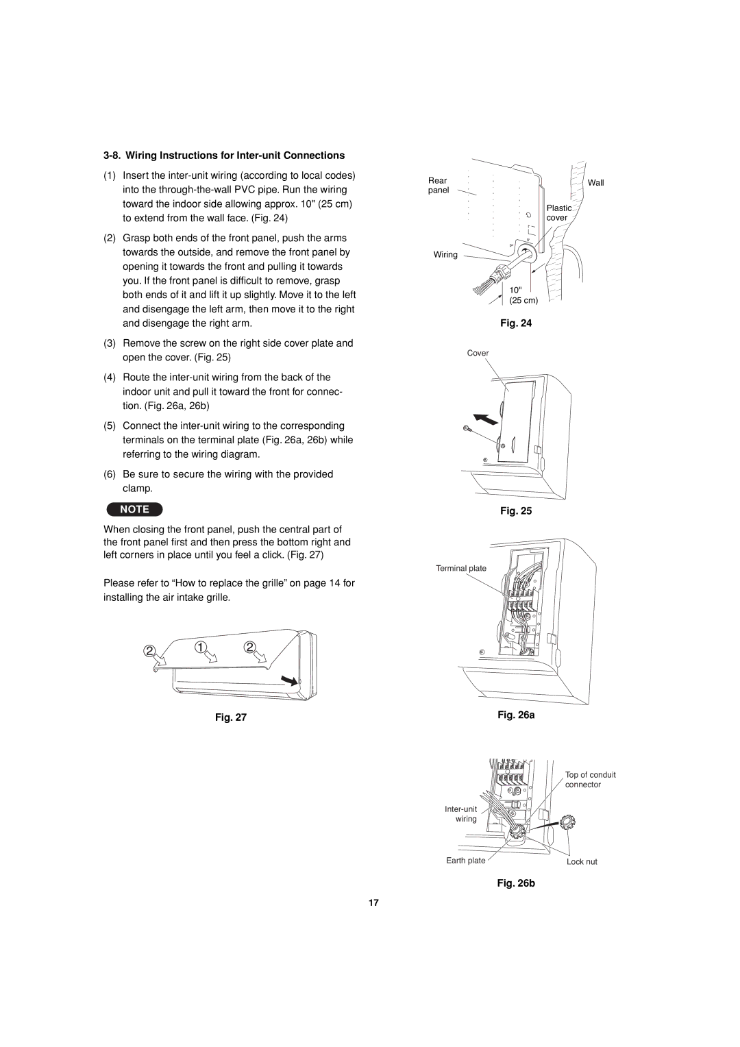Sanyo KHS3082 + CH3082, KHS3682 + CH3682 service manual Wiring Instructions for Inter-unit Connections 