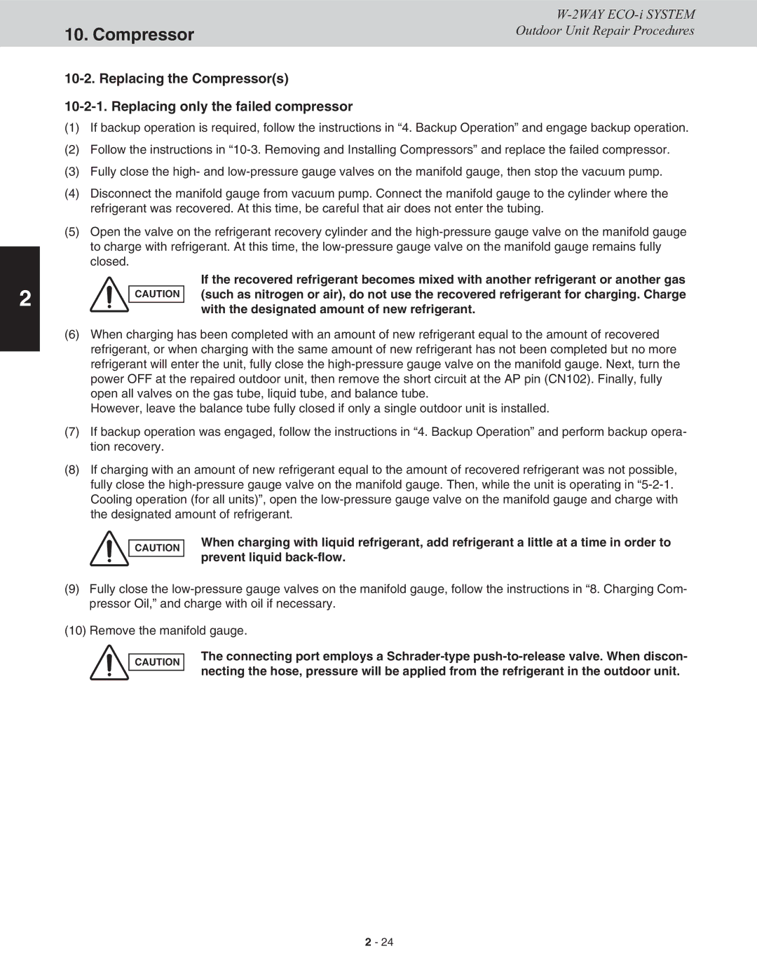 Sanyo CHDX07263, CHDXR07263, CHDXR09663, CHDX09663 service manual Compressor 