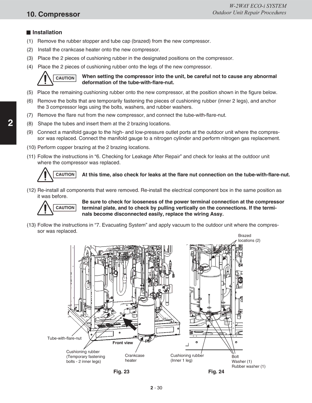 Sanyo CHDXR09663, CHDXR07263, CHDX09663, CHDX07263 service manual Installation 