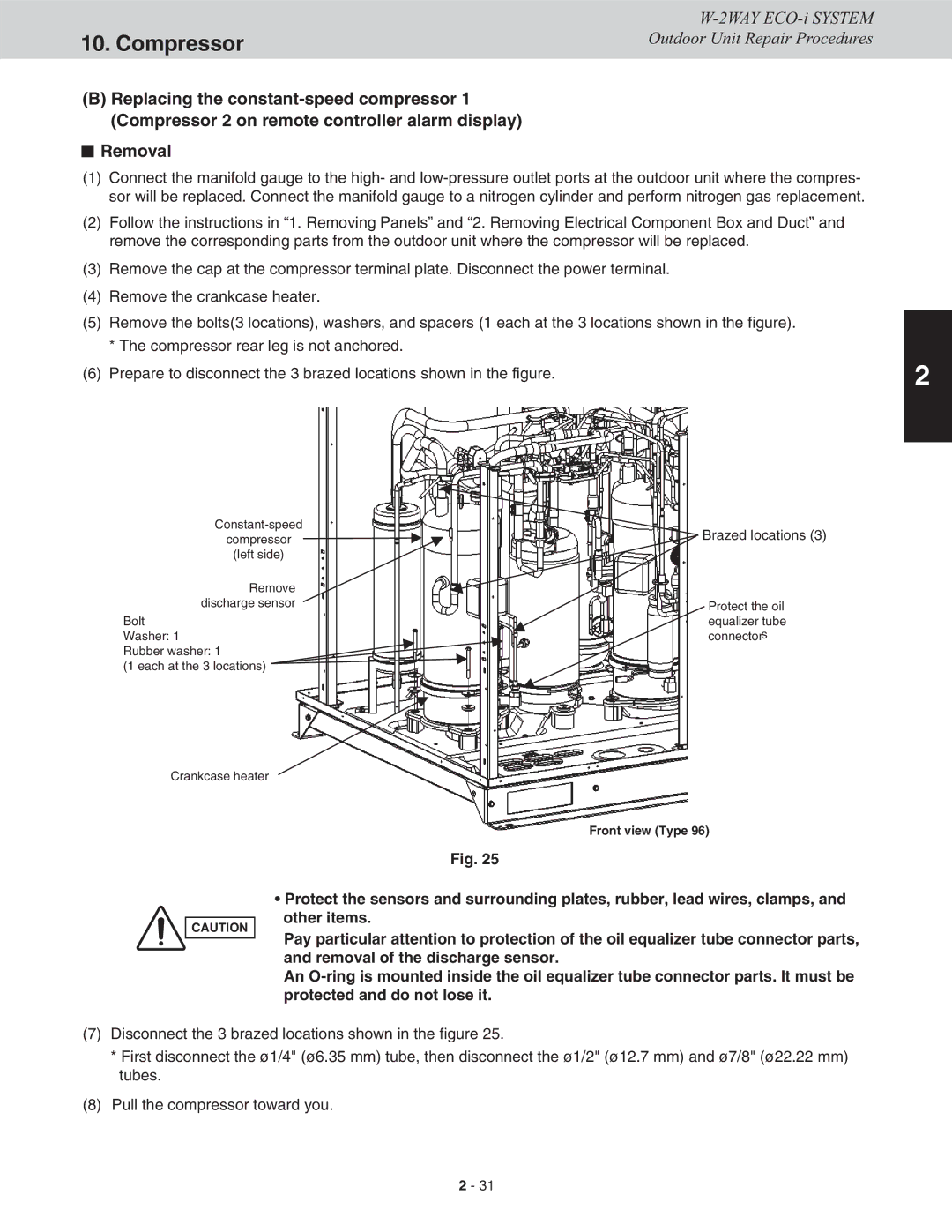 Sanyo CHDX09663, CHDXR07263, CHDXR09663, CHDX07263 service manual Front view Type 