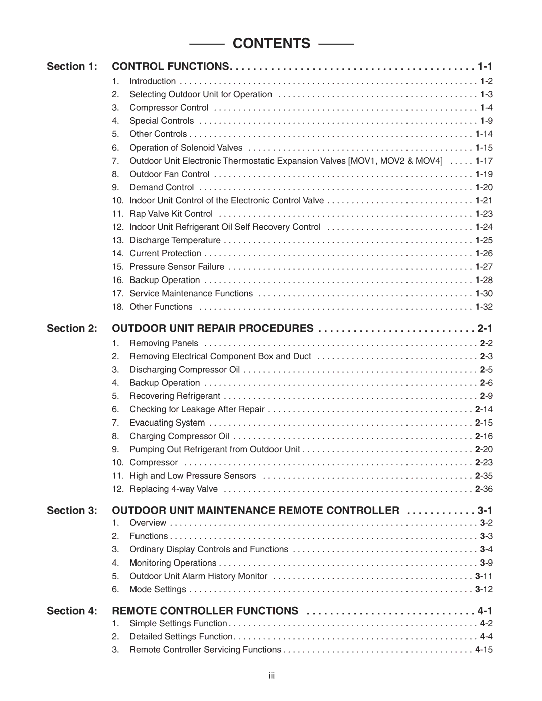 Sanyo CHDXR09663, CHDX09663, CHDX07263, CHDXR07263* service manual Contents 