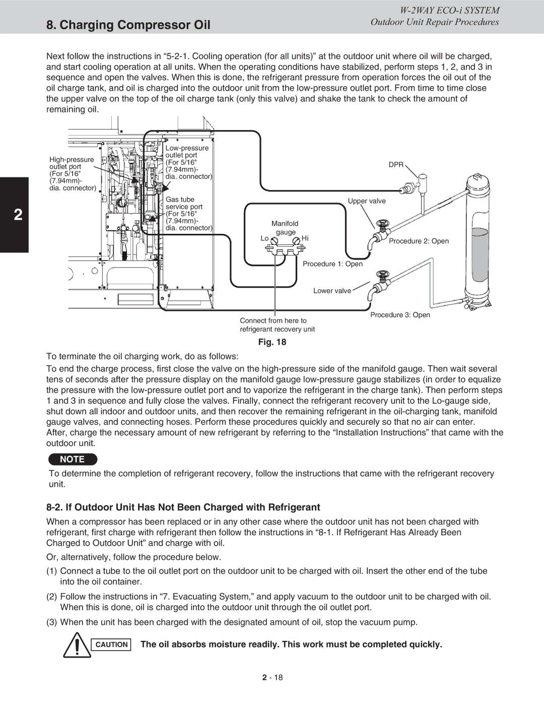 Sanyo CHDX09663, CHDXR09663, CHDX07263, CHDXR07263* service manual If Outdoor Unit Has Not Been Charged with Refrigerant 