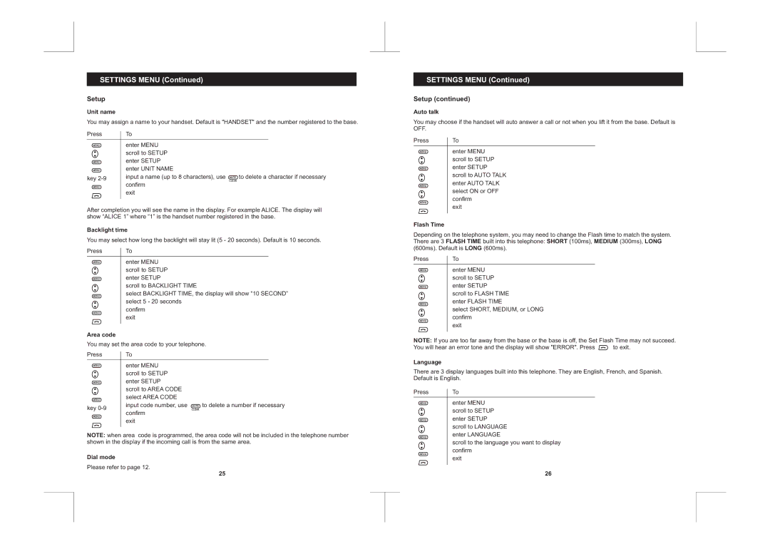 Sanyo CLT-D6220, CLT-D6223, CLT-D6222 instruction manual Setup 