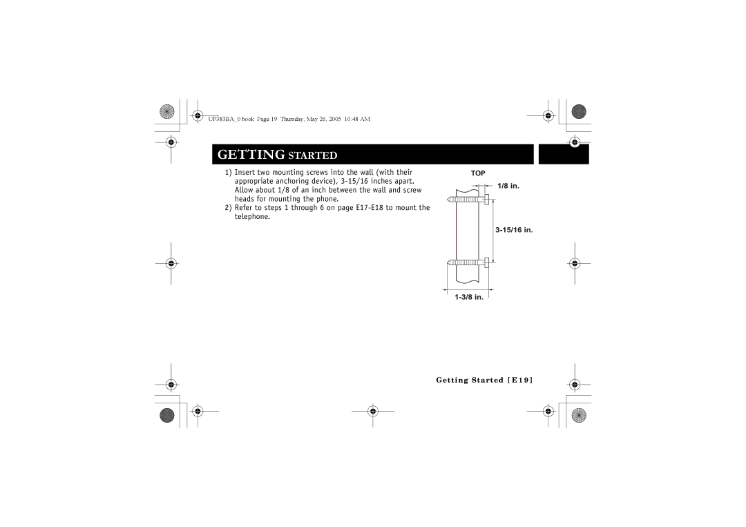 Sanyo CLT-E30, CLT-E33, CLT-E32 instruction manual UP383BA0.book Page 19 Thursday, May 26, 2005 1048 AM 