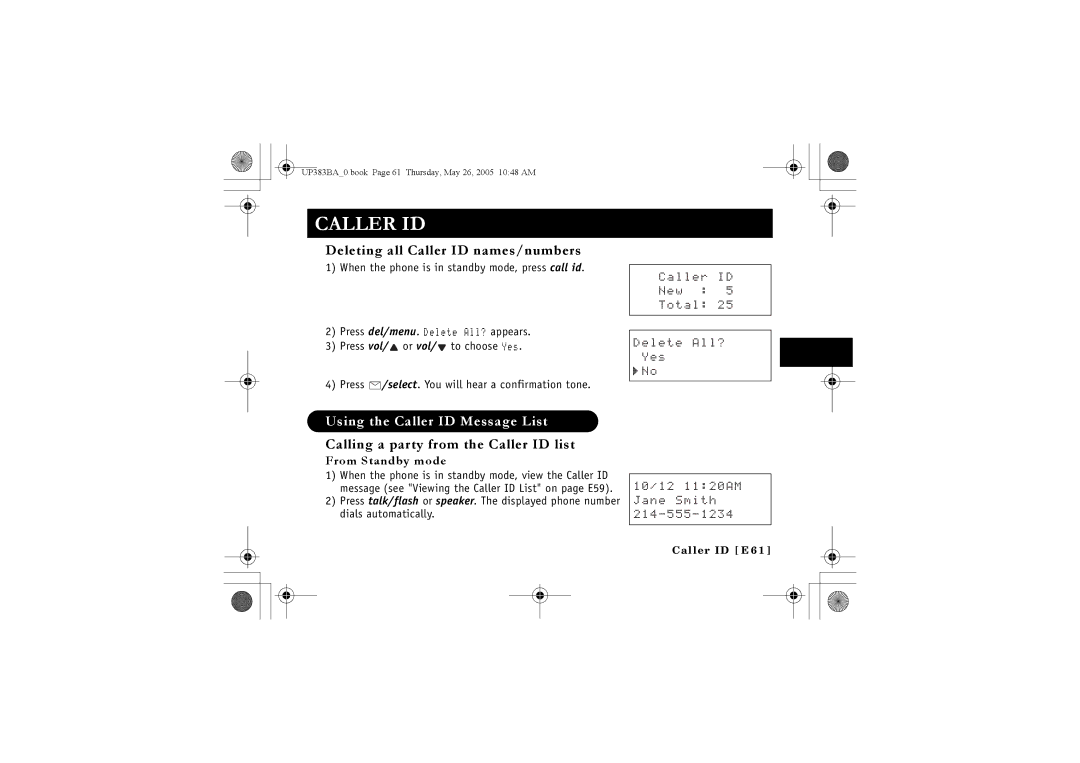 Sanyo CLT-E30, CLT-E33, CLT-E32 instruction manual Deleting all Caller ID names/numbers, Gngvg#Nn 