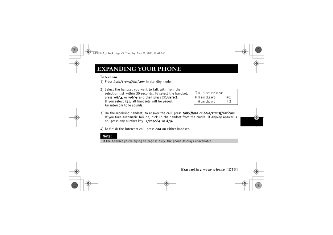 Sanyo CLT-E30, CLT-E33, CLT-E32 instruction manual Intercom, 6QKPVGTEQO 