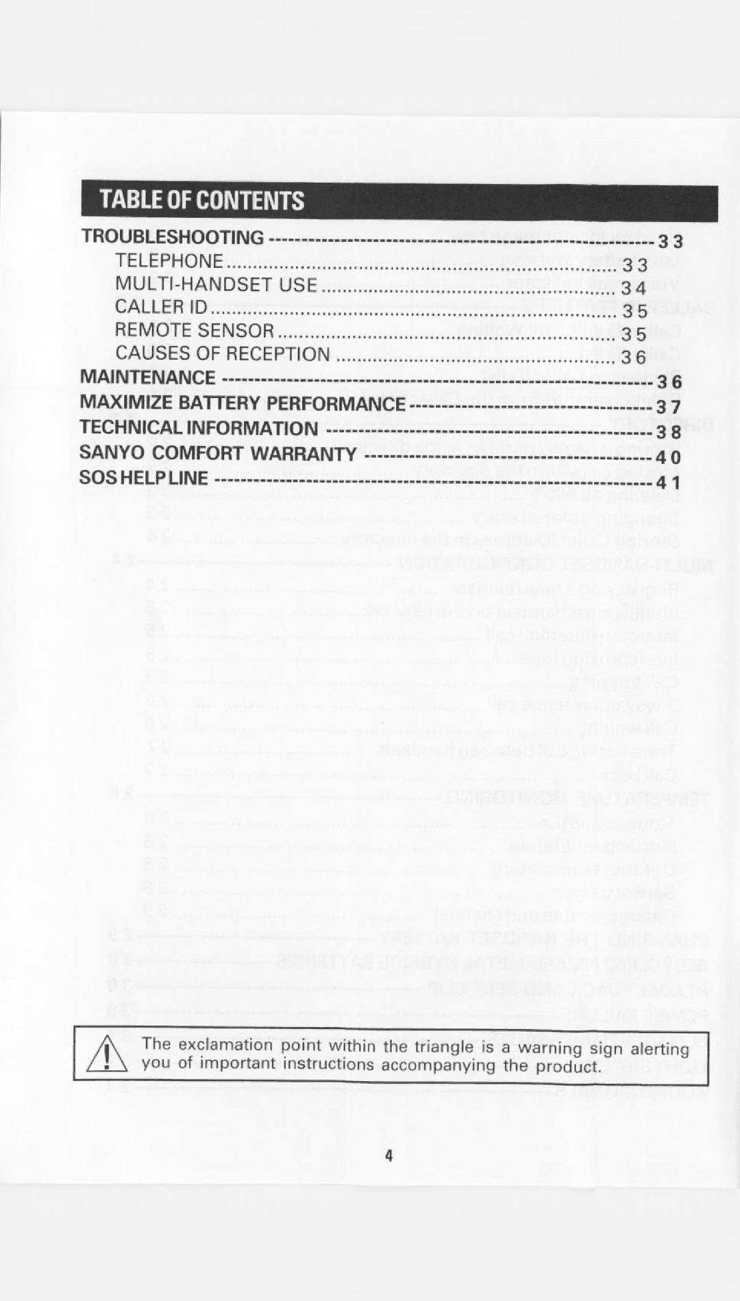 Sanyo CLT-W20, CLT-W25 manual 
