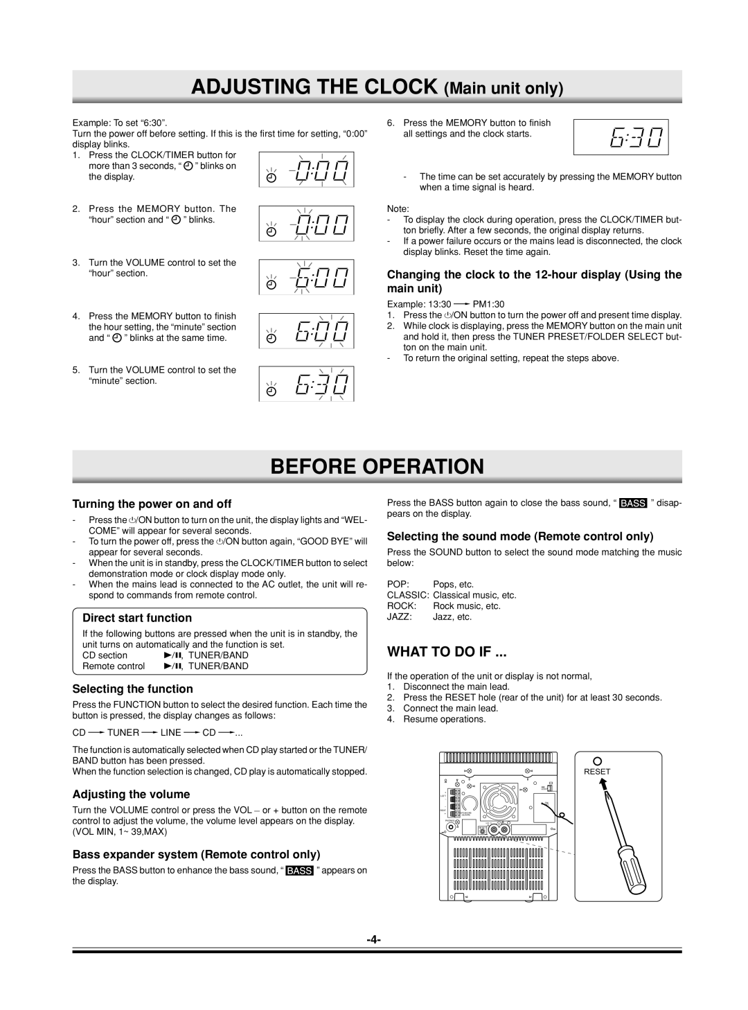 Sanyo DC-MP9500 instruction manual Before Operation 