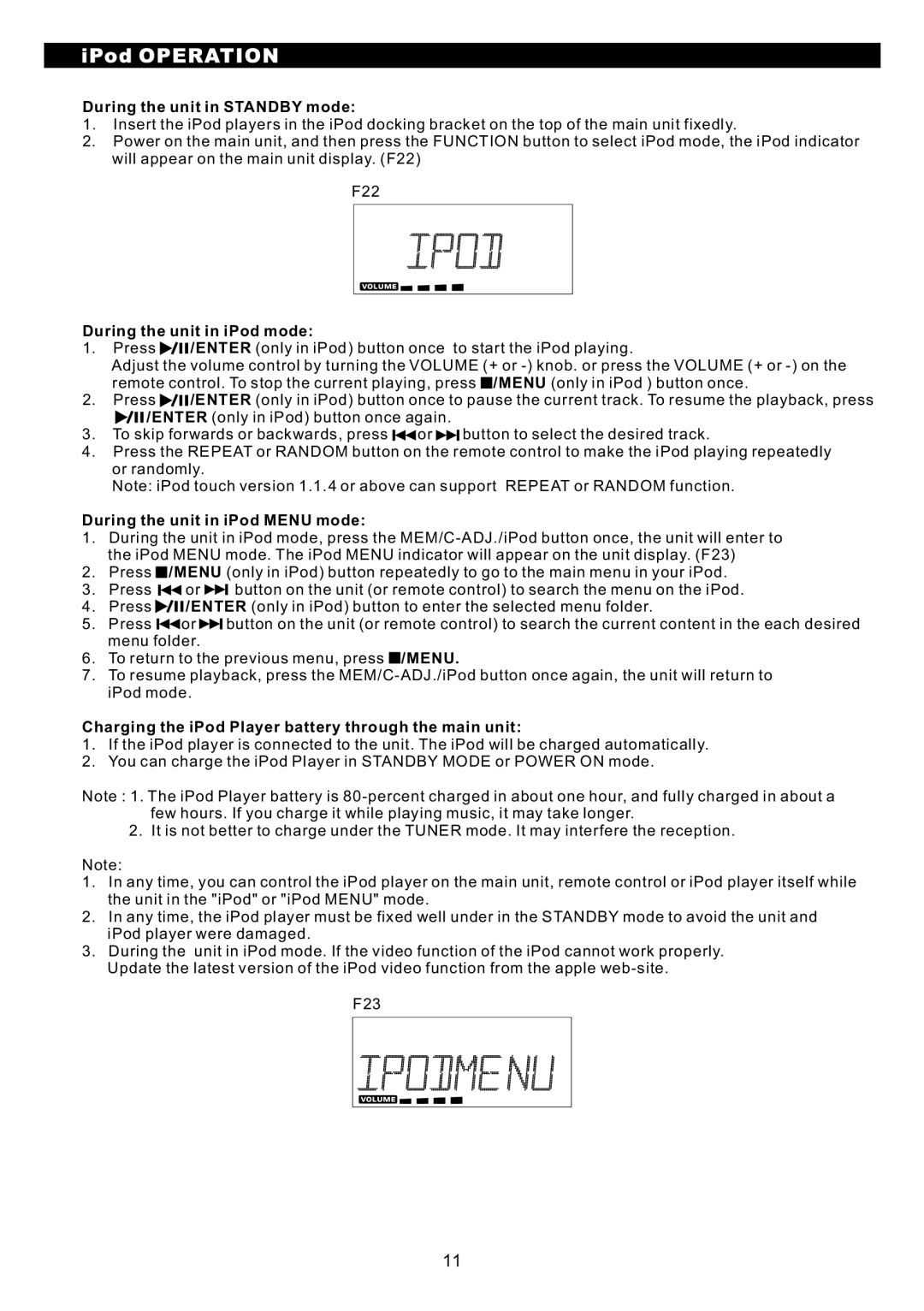 Sanyo DC-MX40i instruction manual During the unit in Standby mode 